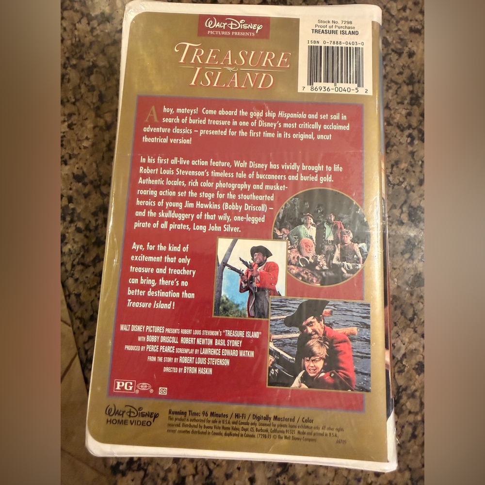 Treasure Island Walt Disney DVD - Picture 2 of 5